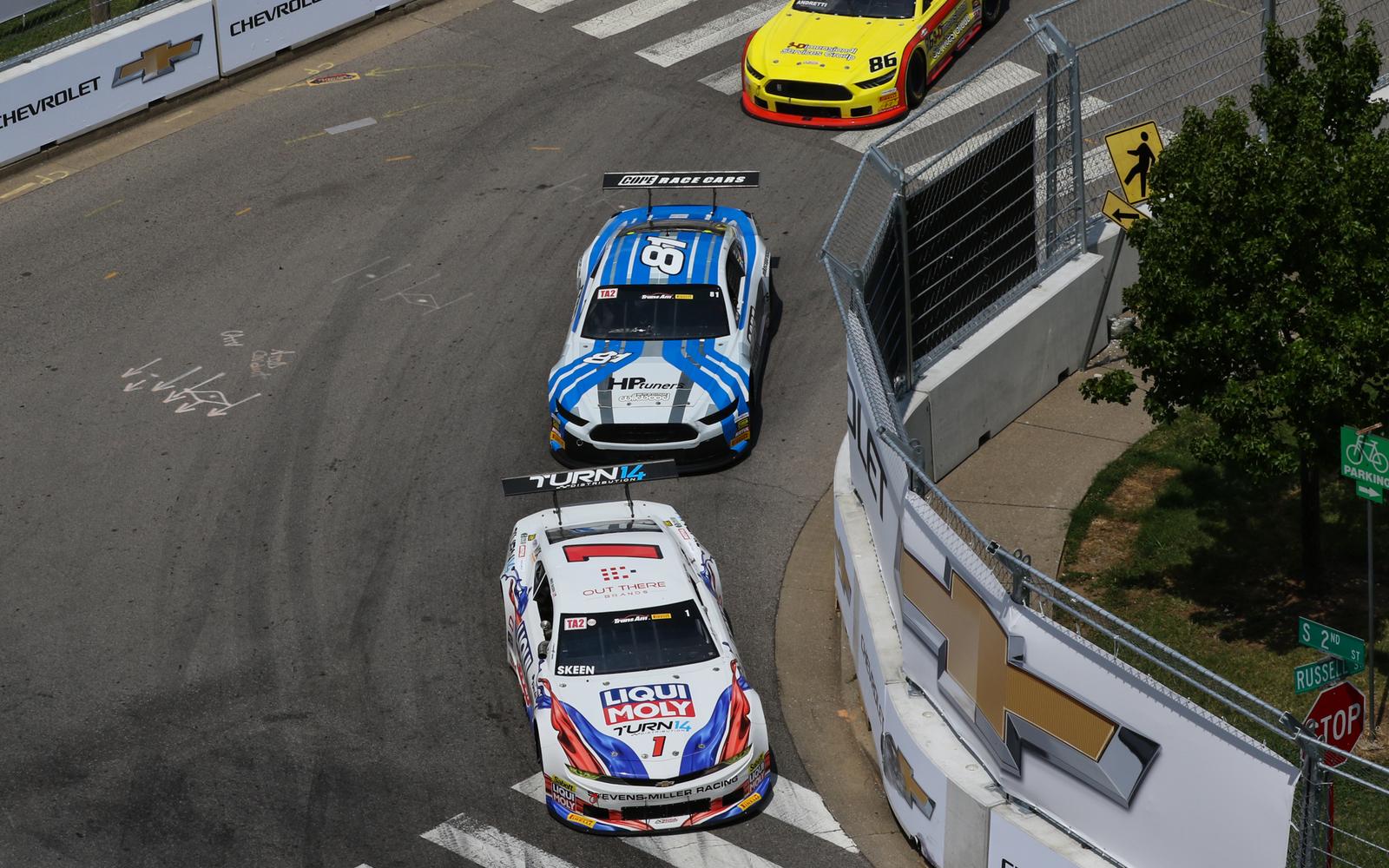 Mike Skeen Battles for Trans Am TA2 Victory on the Streets of Nashville